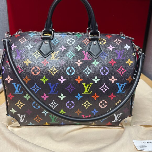 Louis Vuitton x Murakami Speedy Soft 30 Black - Picture 8 of 16
